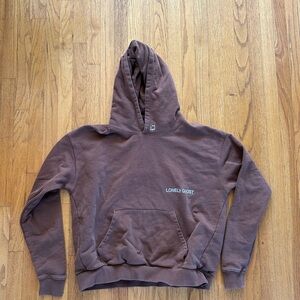 Lonely Ghost Brown Hooded Sweatshirt